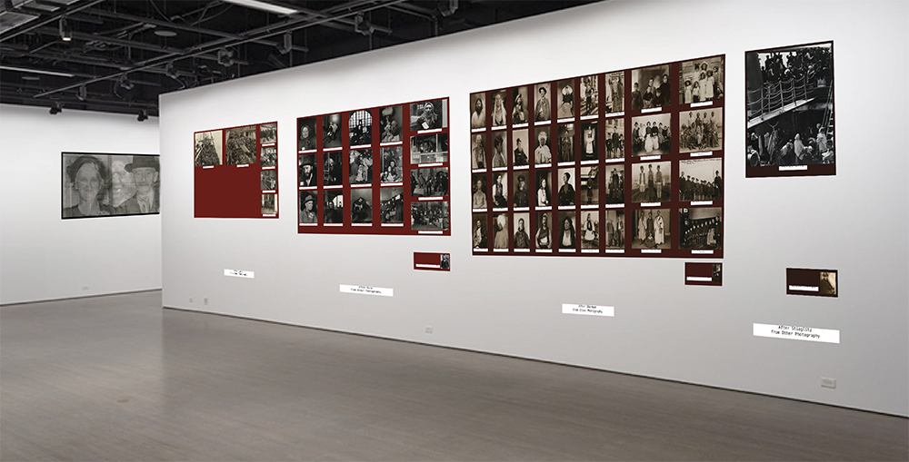 "Other Photography" Installation mock-up on 2 walls
